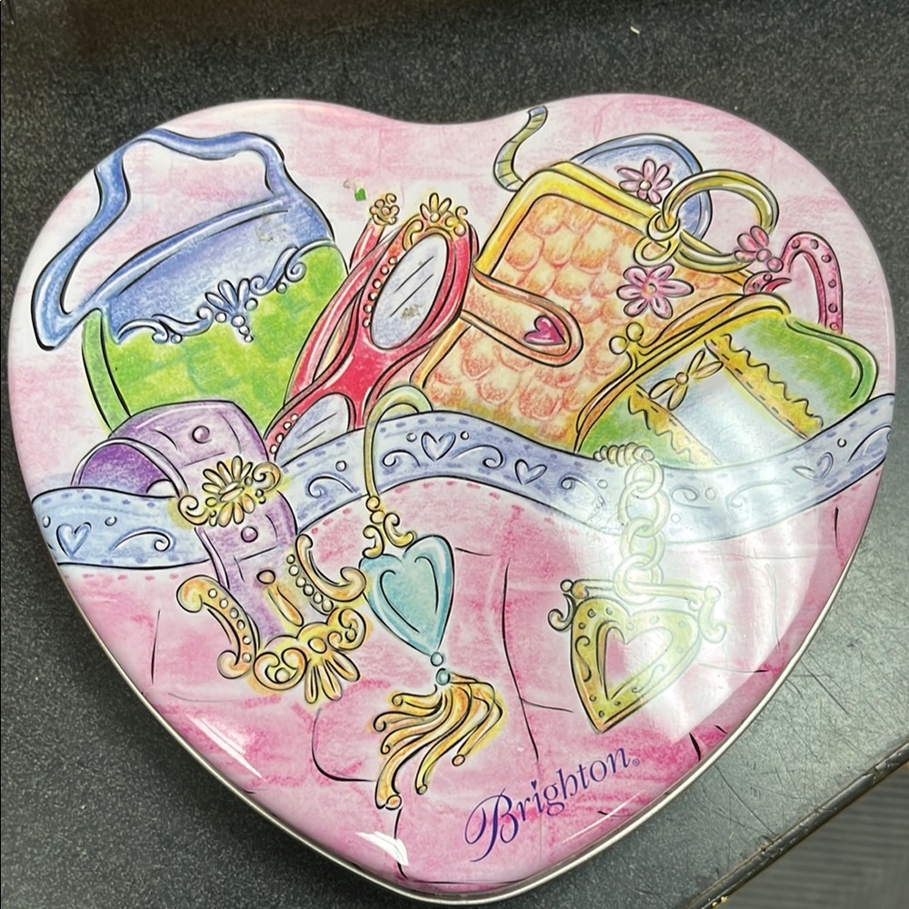 Brighton Heart-Shaped Decorative Tin